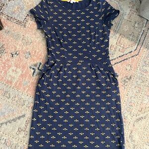 Boden bumblebee Navy Blue Dress 6R